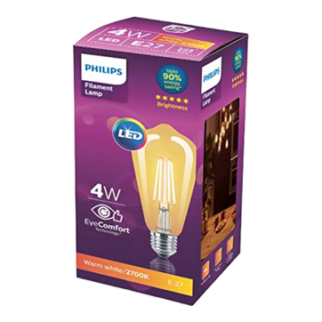 Philips Filament LED Bulb (E27 base, ST 64)