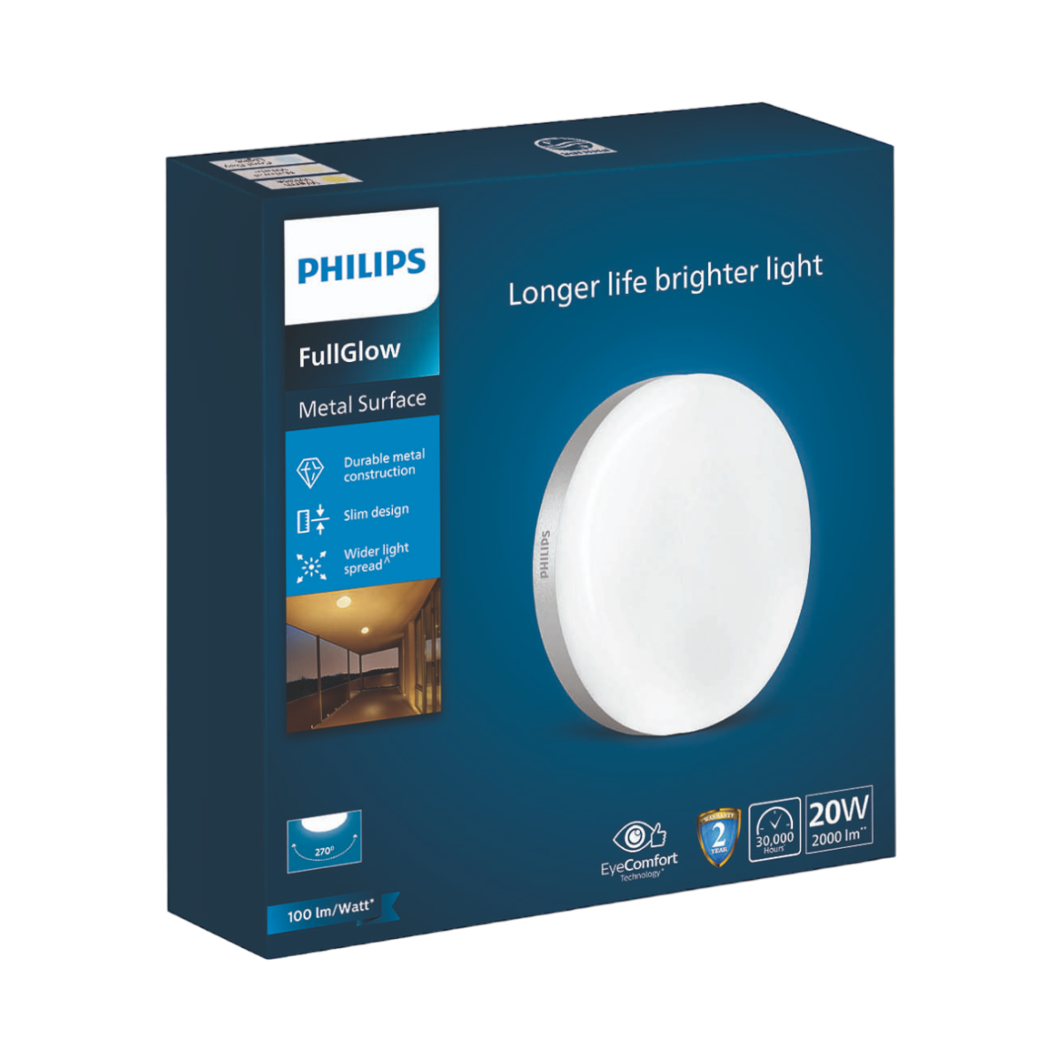 Buy Philips FullGlow LED Surface light (Metal) | Philips lighting ...