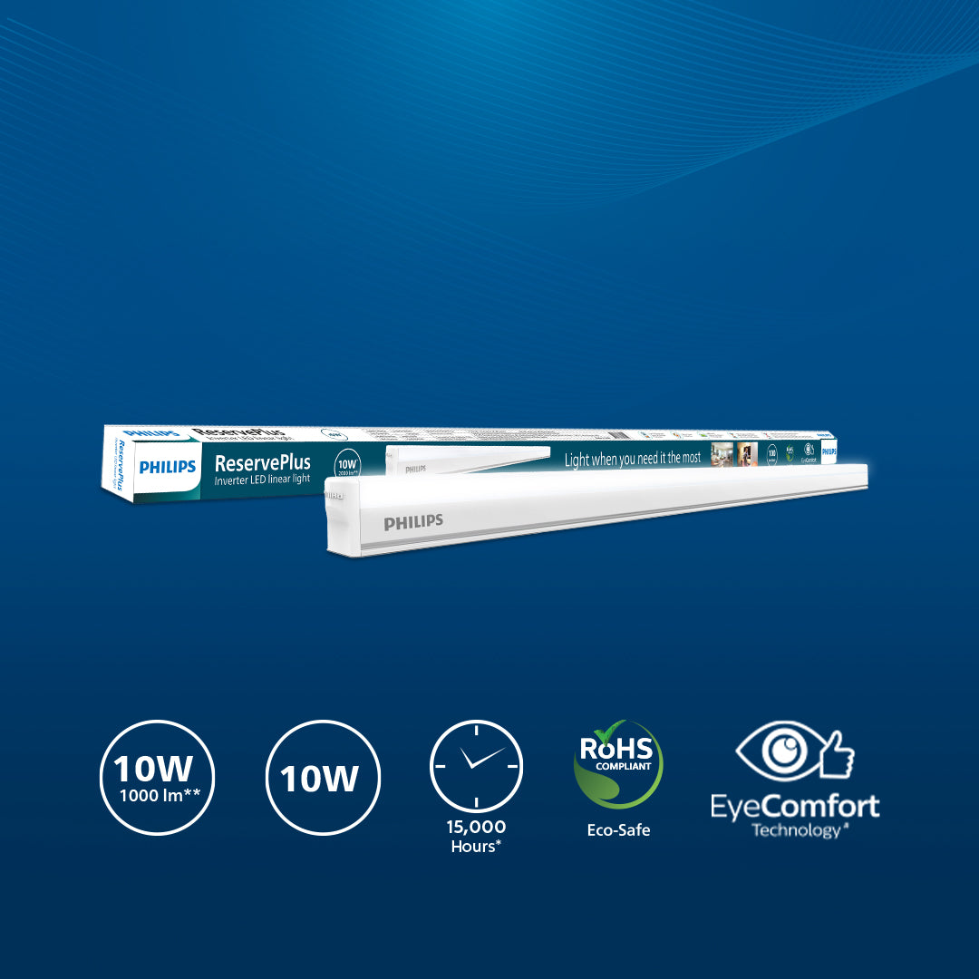 Philips Reserve Plus Inverter LED Batten – Philips lighting Online Store