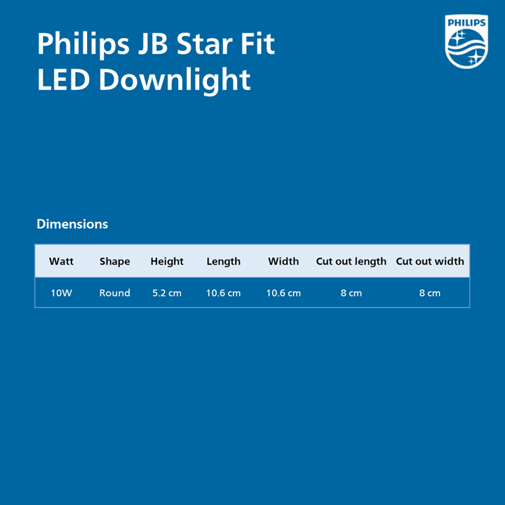 Philips JB Star Fit LED Downlight