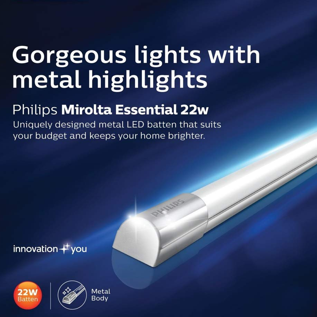 Buy Philips Mirolta Essential LED Tube light Online in India