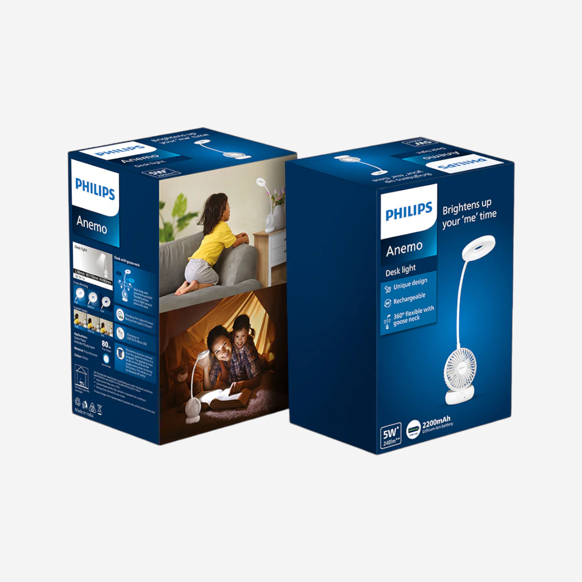 Buy Philips Anemo desk light ideal study lamp with fan Philips