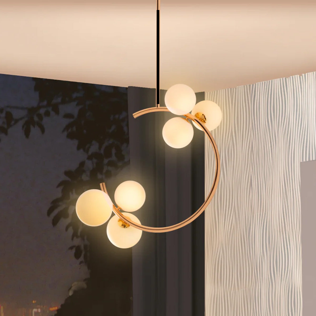 Philips Divine 6-head Chandelier (French Gold)