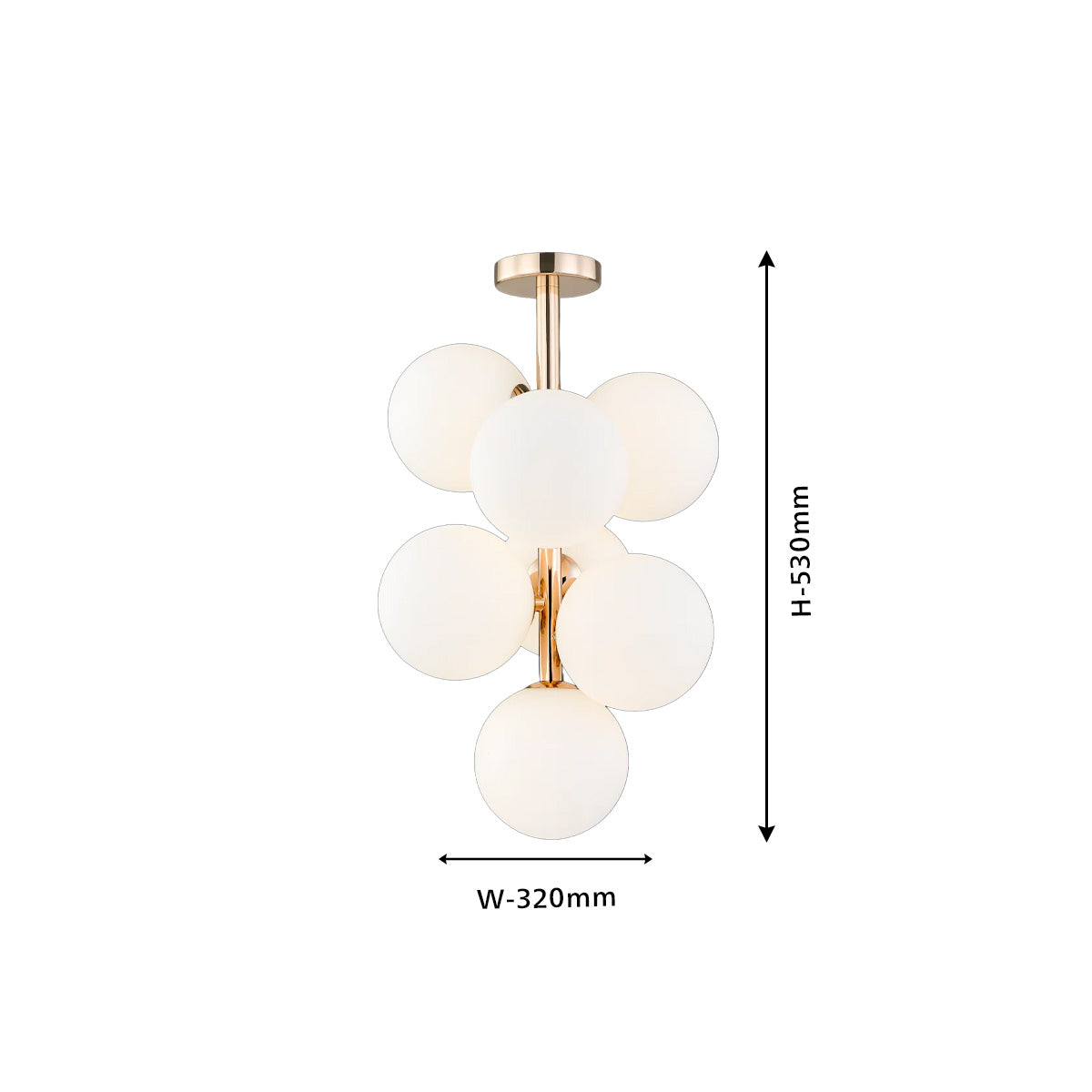 Philips Divine 7-head ceiling Chandelier (French Gold)