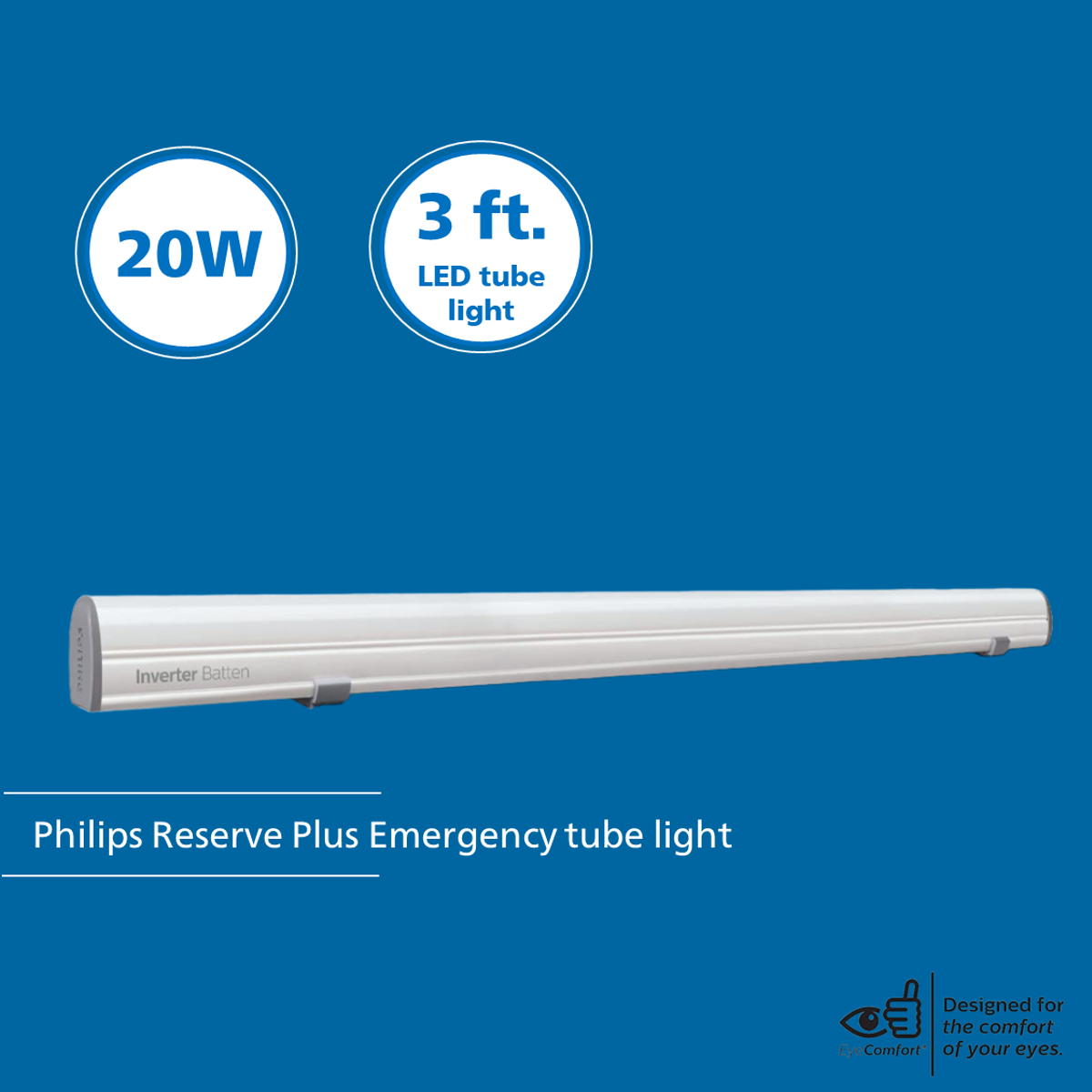 Philips Reserve Plus Emergency LED Tube light (Inverter tube light)