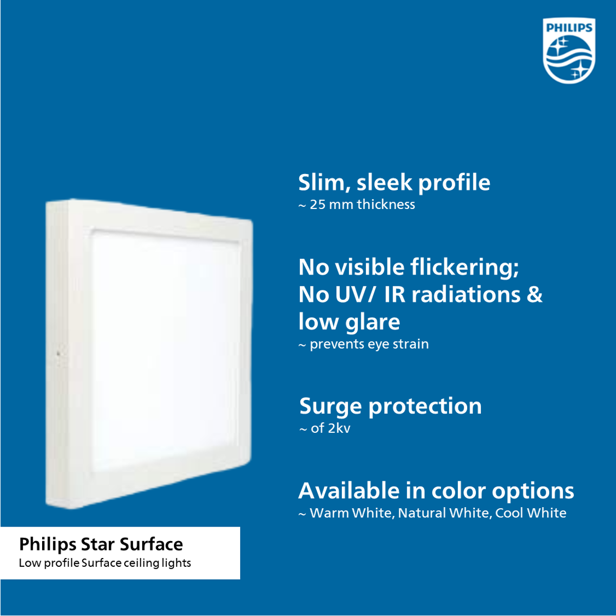 Philips surface light 22w deals