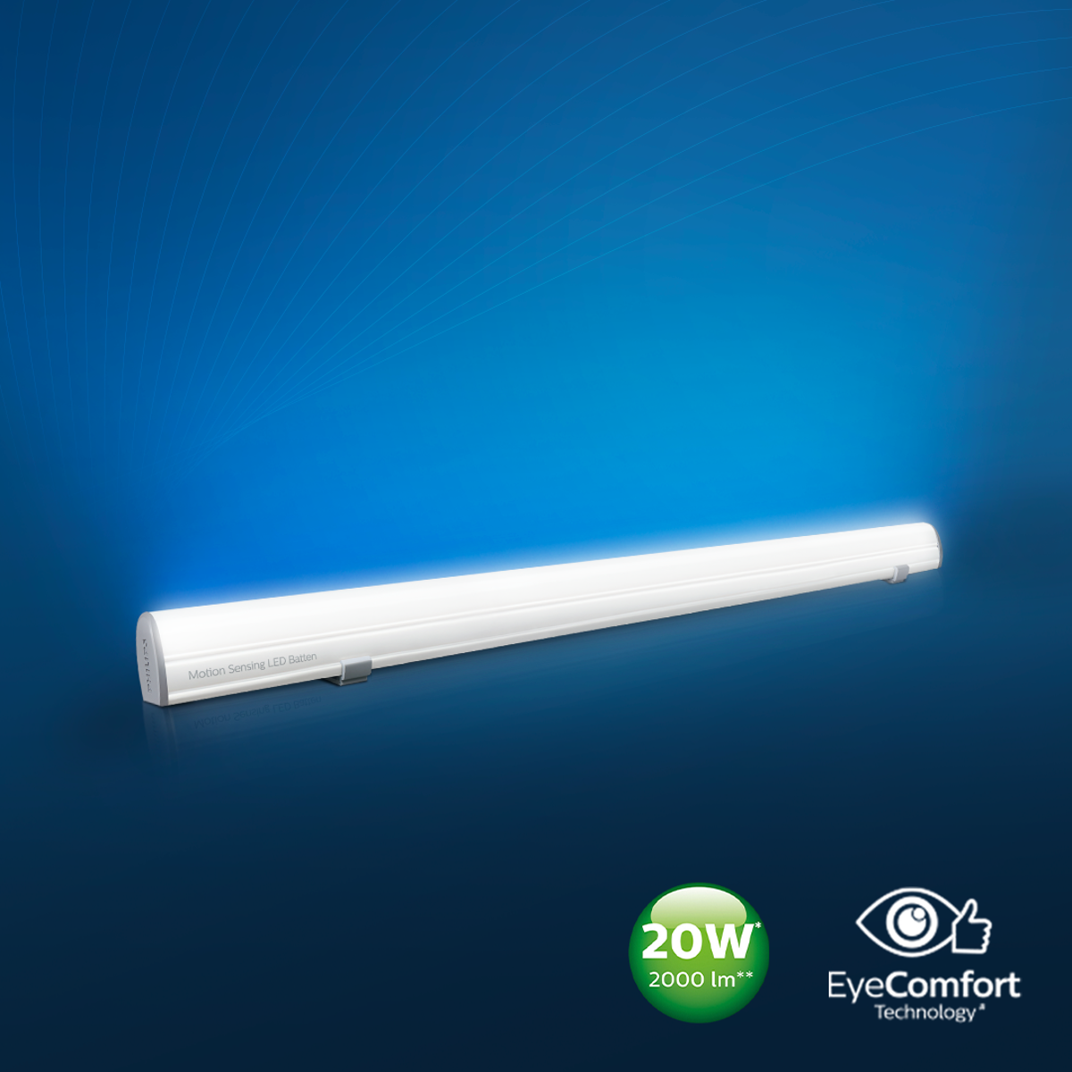 Philips motion sensor tube light deals