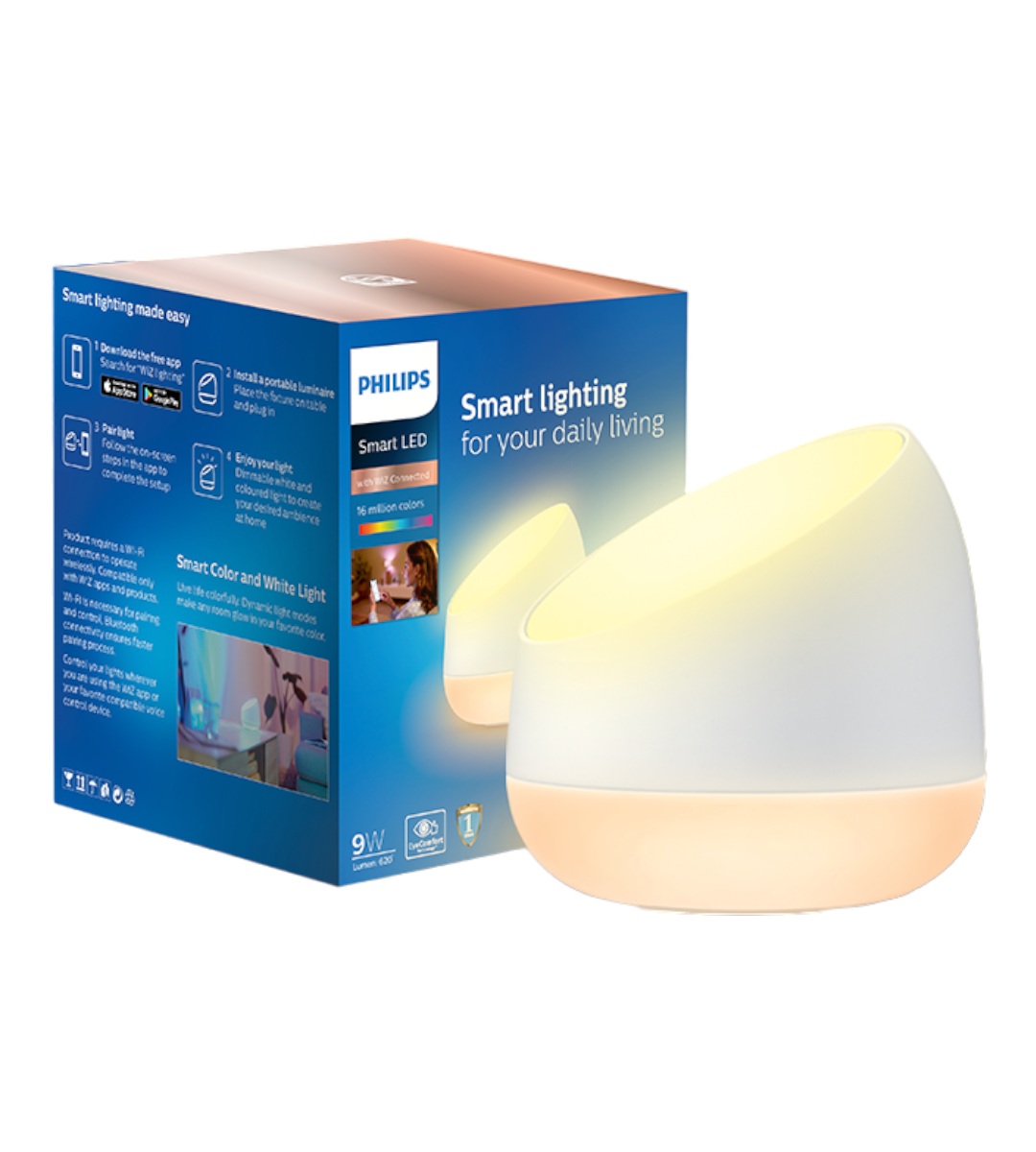 Buy Philips Smart WiFi Squire Table Lamp Online at Best Price – Philips ...